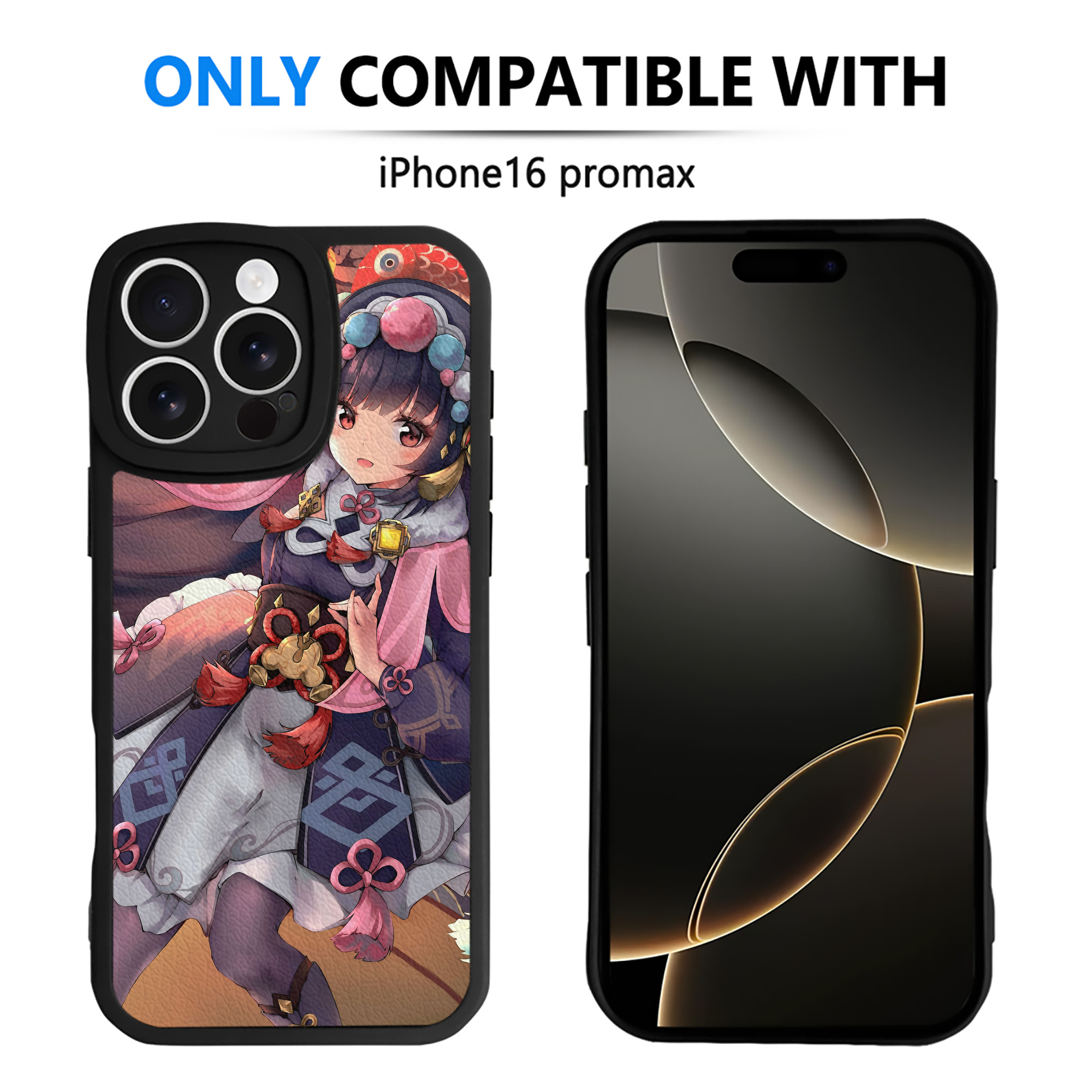げんし神 genshin 【iPhone 16シリーズ対応】シリコンスマホケース（レザー調） 材質：シリコン
